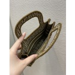 Caramel Brown mini The latest velvet mini Book Tote for Fall/Winter